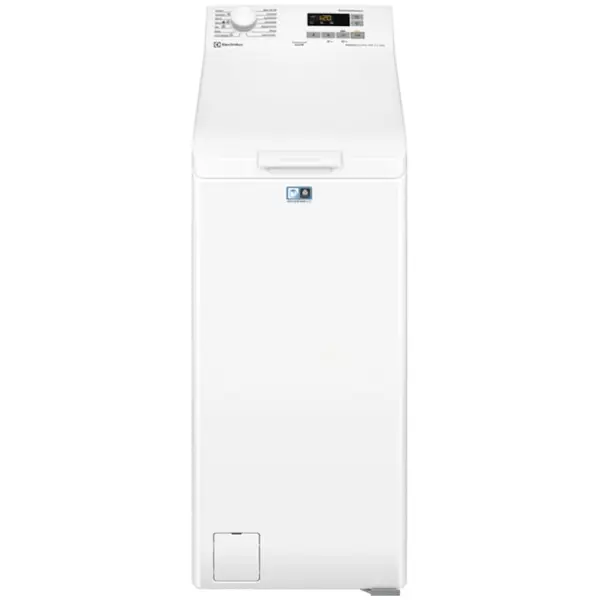 Electrolux Masina de spalat rufe cu incarcare verticala Electrolux EW6TN5261F, 6 kg, 1200 rpm, Clasa D, Tehnologie SensiCare, Display LCD, Alb