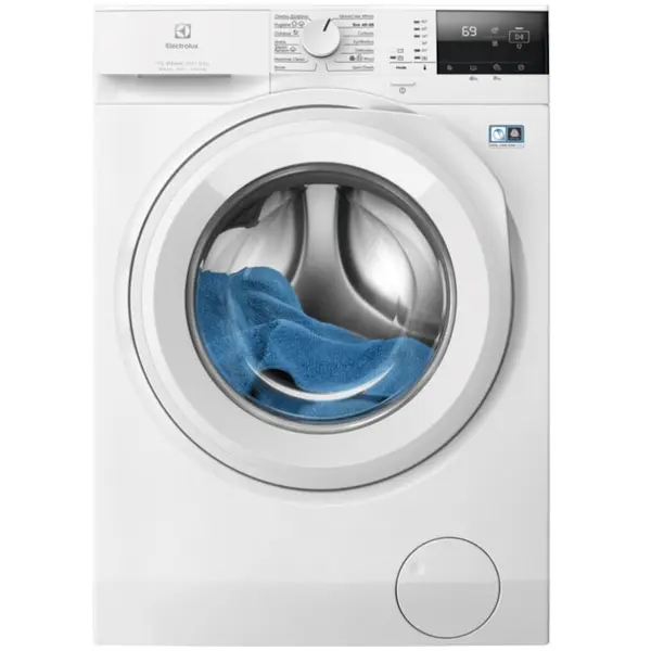 Electrolux Masina de spalat rufe cu uscator Electrolux Ecoline EW7W2471E, 7 kg spalare, 5 kg uscare, 1400 RPM, Clase A , Motor Inverter, SteamCare+Sensicare, TimeManager, Alb