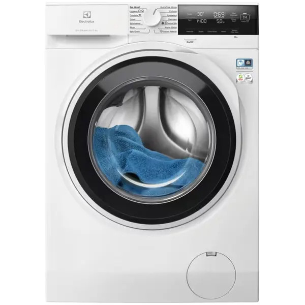 Electrolux Masina de spalat rufe Electrolux Ecoline EW7F3484E, 8 kg, 1400 RPM, Clasa A, Motor Inverter MagnetPermanent, SensiCare, TimeManager, Rapid 20 min, Alb