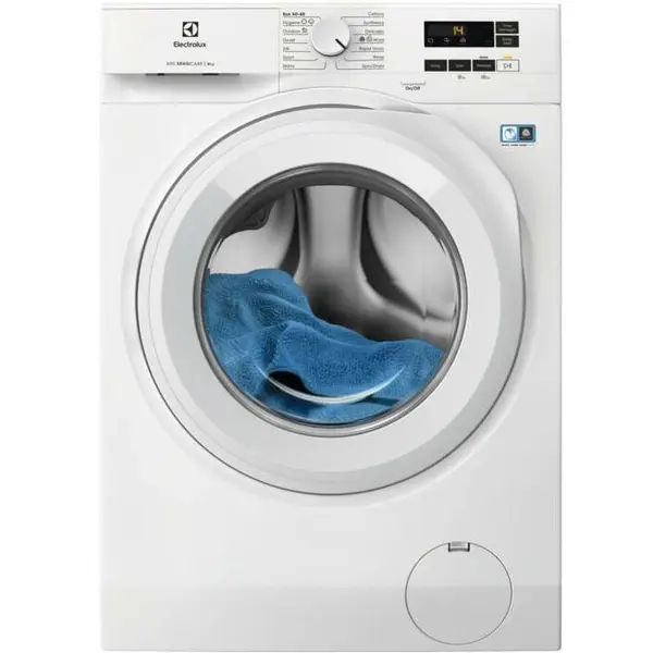 Electrolux Masina de spalat rufe Electrolux EW6F1481E, 8 kg, 1400 rpm, Clasa A, Motor Inverter cu MagnetPermanent, Display LED, SensiCare, TimeManager, Alb
