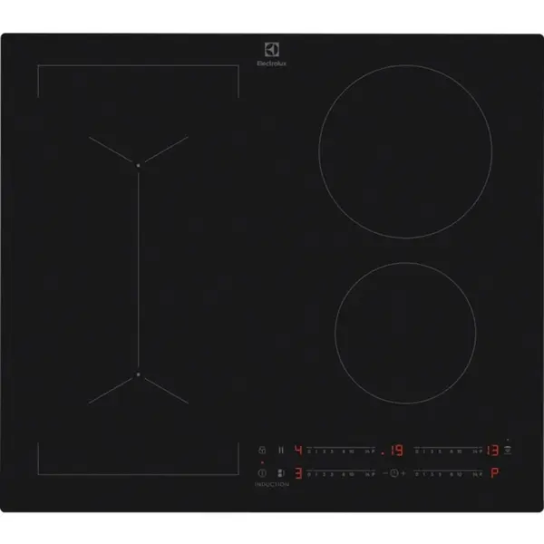 Electrolux Plita cu inductie Electrolux EIV63443CT, 4 zone, Functie Bridge, PowerBoost, Touch Control, 59 cm, Negru