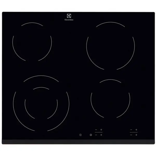 Electrolux Plita incorporabila Electrolux EHF6241FOK, Electric, 4 Zone, Sticla neagra