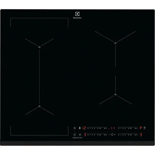 Electrolux Plita incorporabila Electrolux EIS62443, Inductie, 4 Zone gatit, Conectivitate hota (Negru)