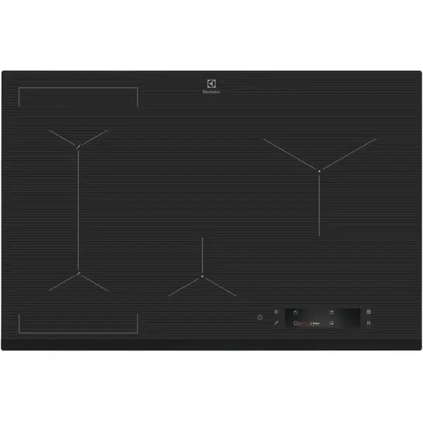 Electrolux Plita incorporabila Electrolux EIS8648, Inductie, 4 zone de gatit, Ecran TFT, Conectivitate hota, Timer, 78 cm, Negru