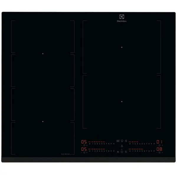 Electrolux Plita incorporabila Electrolux EIV64453, Inductie, 4 zone de gatit, Booster, Control touch, Timer, Conectivitate hota, 60 cm, Negru