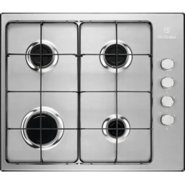 Electrolux Plita incorporabila Electrolux KGS6404SX, Gaz, 60 cm, inox