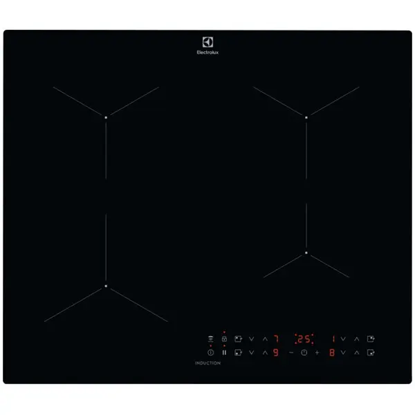 Electrolux Plita incorporabila Electrolux LIL61434C, Inductie, 4 zone de gatit, Conectivitate hota, Booster, Timer, 60 cm, Negru