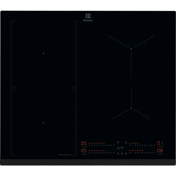 Electrolux Plita incorporata cu inductie Electrolux EIS67453 SenseBoil&Fry, Hob2Hood, 60 cm, Negru