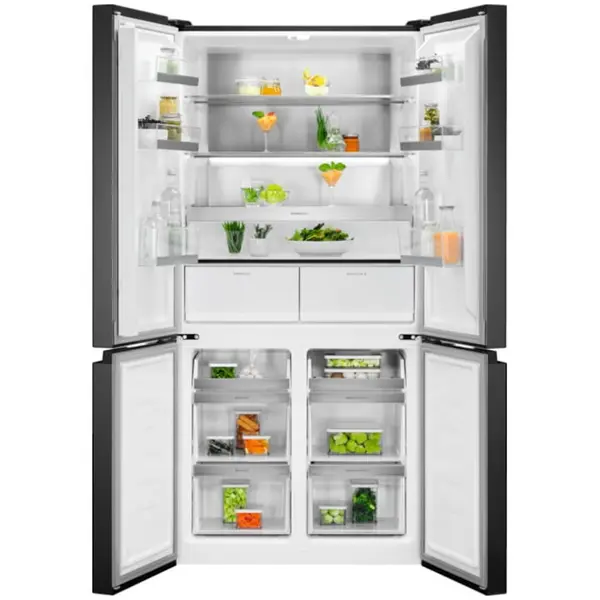 Electrolux Side by side Electrolux ELT9VE52M0, Capacitate 522 l, No frost, Clasa E, Afisaj LCD, Touch control, Iluminare LED, H 190 cm, Negru