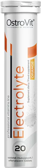 Electrolyte, portocale, 20 comprimate efervescente, OstroVit