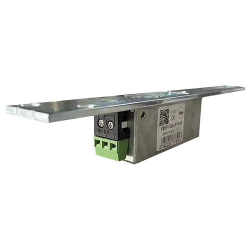 Electromagnet fail locked, 12Vcc, consum redus, 230mA, contact monitorizare cu placa suport lunga - ASSA ABLOY YB17-12D-LR