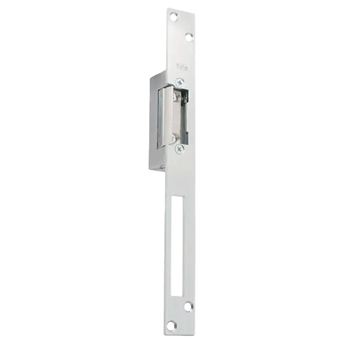 Electromagnet fail locked, 12Vcc, consum redus, 230mA parghie deblocare, cu placa suport lunga - ASSA ABLOY YB17-12D-LM