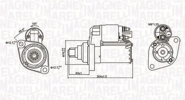 Electromotor (12V, 1,1kW) potrivit AUDI A1, A3, Q3, TT; SEAT ALTEA, ALTEA XL, IBIZA III, IBIZA IV, IBIZA IV SC, LEON, TOLEDO III, TOLEDO IV; SKODA FABIA II, OCTAVIA II, RAPID 1.2-3.6 01.03-