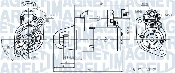 Electromotor (12V, 1,7kW) potrivit ACURA TSX; HONDA ACCORD VII 2.0 2.4 09.02-12.08