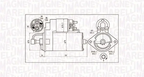 Electromotor (12V, 2kW) BMW Seria 3 (E30), 3 (E36), 3 (E46), 5 (E28), 5 (E34), 5 (E39), 5 (E60), 5 (E61), 7 (E38), 7 (E65, E66, E67), X5 (E53); OPEL OMEGA B 2.4D 2.5D 3.0D intre 1983-2010