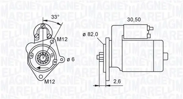 Electromotor (12V, 2kW) potrivit AUDI A4 ALLROAD B8, A4 ALLROAD B9, A4 B7, A4 B8, A4 B9, A6 C6, A6 C7; SEAT EXEO, EXEO ST; SKODA SUPERB I, SUPERB II 1.9D 2.0D 07.04-11.19