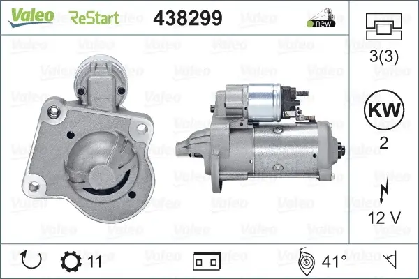 Electromotor (12V, 2kW) potrivit FORD C-MAX, C-MAX II, FOCUS II, FOCUS III, GALAXY II, GRAND C-MAX, MONDEO IV, MONDEO V, S-MAX, TOURNEO CONNECT V408 NADWOZIE WIELKO 1.5D 1.6D 07.04-