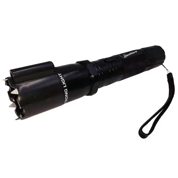 Electrosoc autoaparare cu laser DEPOX , Defence Master, lanterna, 12.000.000 V, negru