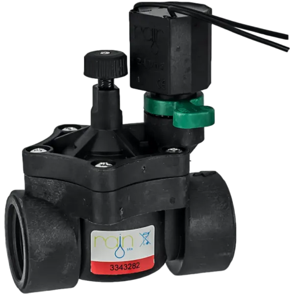 Electrovalva Rn150 Home Pentru Sisteme De Irigare, Dimensiune 1" ,presiune 1-12 Bari,tensiune 24V,Conexiune Filet Interior,negru