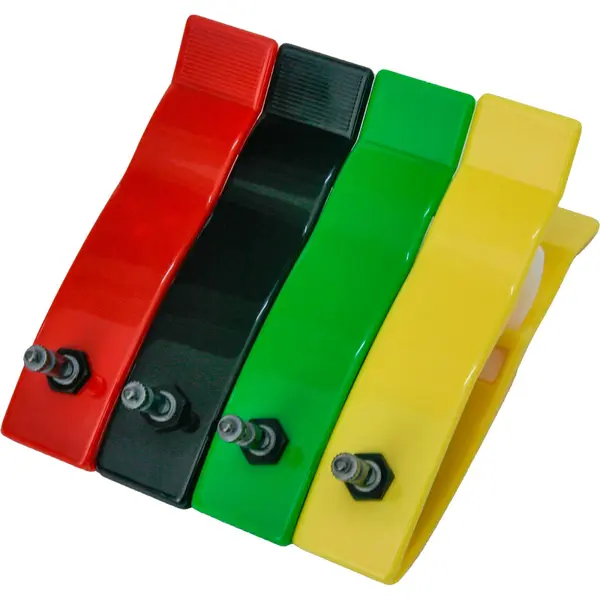 Electrozi EKG/ECG tip cleste pentru adulti, periferici, din plastic, 30x130 mm, 4 bucati