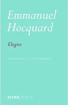 Elegies - Emmanuel Hocquard