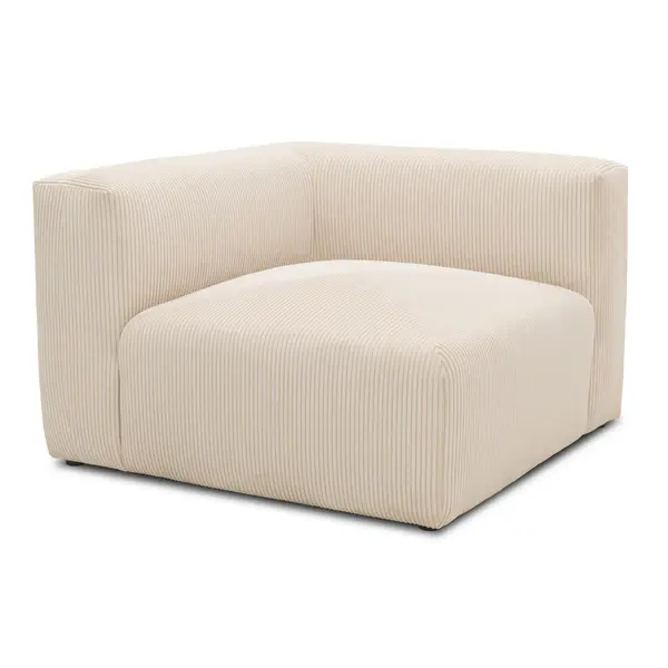 Element Canapea Modulară, textil, crem