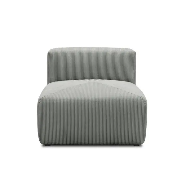 Element Canapea Modulară, textil, gri deschis