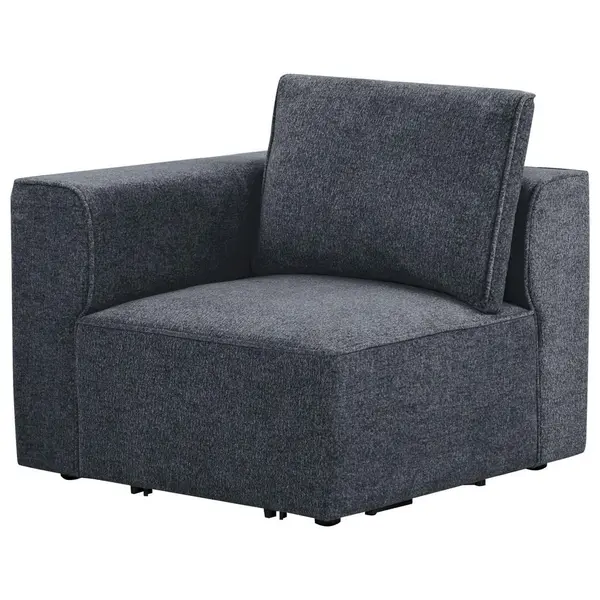 Element Canapea Modulară, textil, gri închis