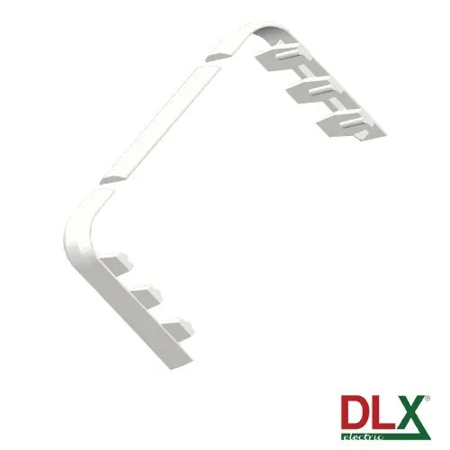 Element de îmbinare pentru canal cablu 102 mm, alb RAL 9010-9016, autostingere UL94V0, DLX Electric