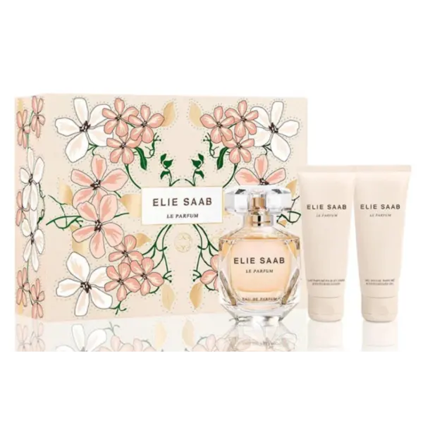 Elie Saab Le Parfum Set cadou pentru femei Volum EDP 90 ml + 75 ml loțiune de corp + 75 ml gel de duș