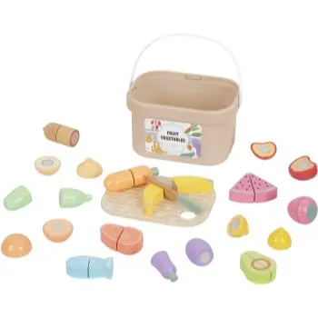eliNeli Fruit Vegetables set de jucării din lemn