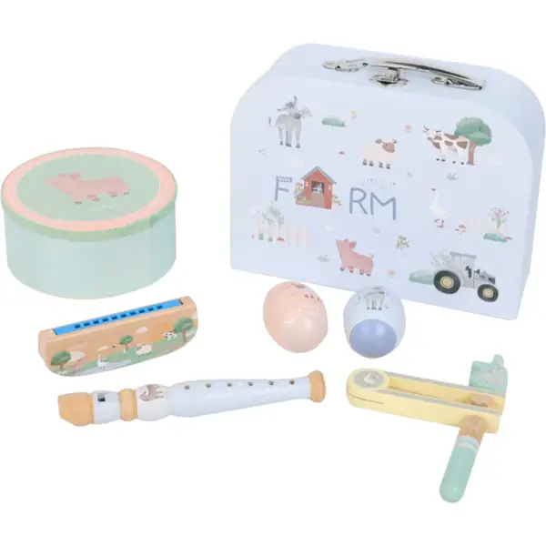 eliNeli Kids’ Musical Set Farm jucărie muzicală din lemn