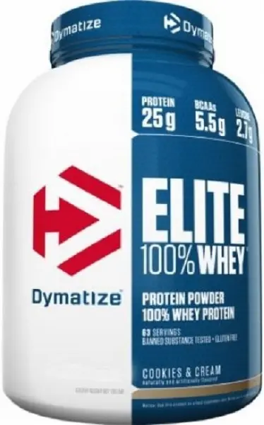 Elite 100% Whey, cookies and cream, 2170 g, Dymatize