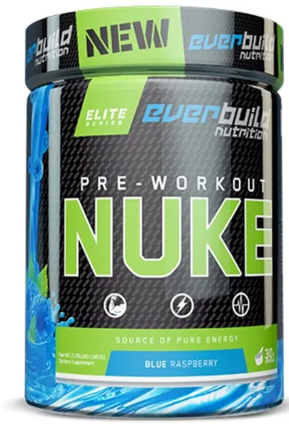 Elite Pre-workout Nuke, pepene verde, 180 g, Everbuild