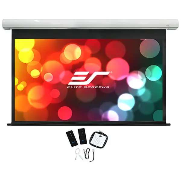 ELITESCREENS Ecran proiectie electric, perete/tavan, 243,8 x 137,2 cm, EliteScreens Saker SK110XHW-E12, Format 16:9