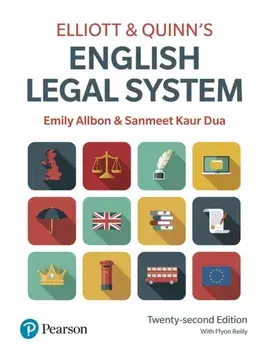 Elliott & Quinn's English Legal System. 22 ed, Paperback/Sanmeet Kaur-Dua