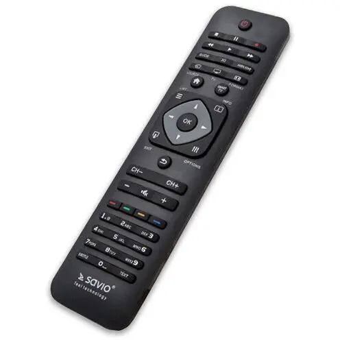 Elmak Telecomanda universala Savio RC-10, pentru Philips Smart TV, Infrarosu, Negru