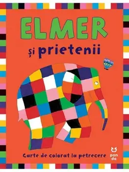 Elmer si prietenii. Carte de colorat la petrecere/David McKee