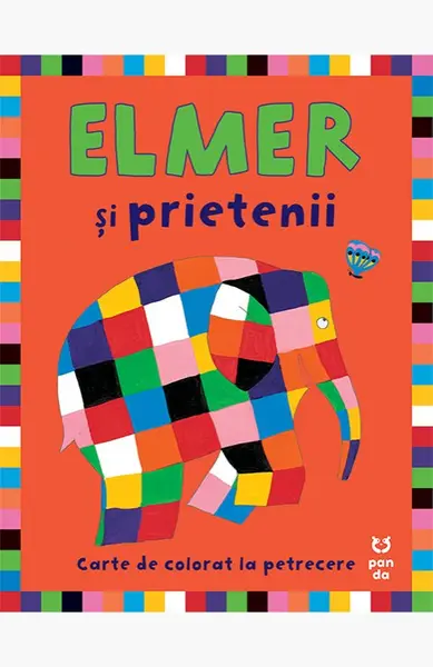 Elmer și prietenii lui - carte de colorat la petrecere - David McKee