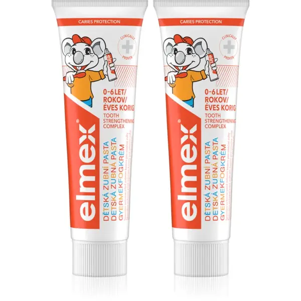 Elmex Caries Protection Kids pastă de dinți pentru copii 2 x 50 ml