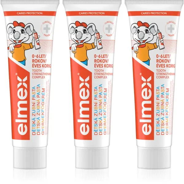 Elmex Caries Protection Kids pastă de dinți pentru copii 3 x 50 ml