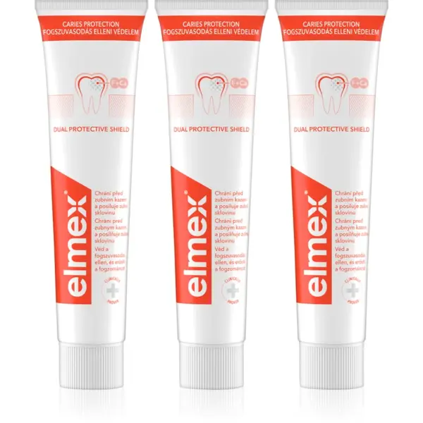 Elmex Caries Protection pasta de dinti protecție impotriva cariilor cu flor 3x75 ml