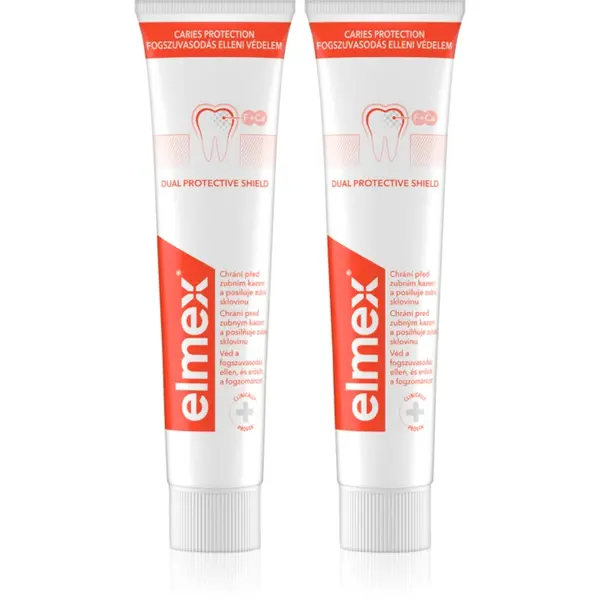 Elmex Caries Protection pasta de dinti protecție impotriva cariilor cu flor 2x75 ml