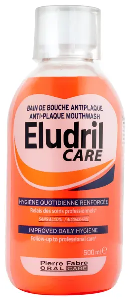 Eludril Care Apă de gură antiplaca, 500 ml
