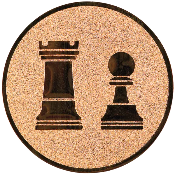 Emblema medalie cupa simbol 2 piese sah 50 mm