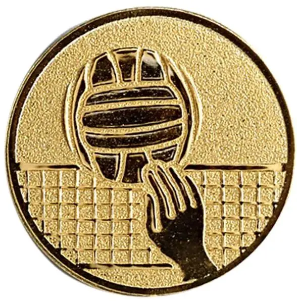 Emblema medalie cupa simbol Volei 25mm, aurie