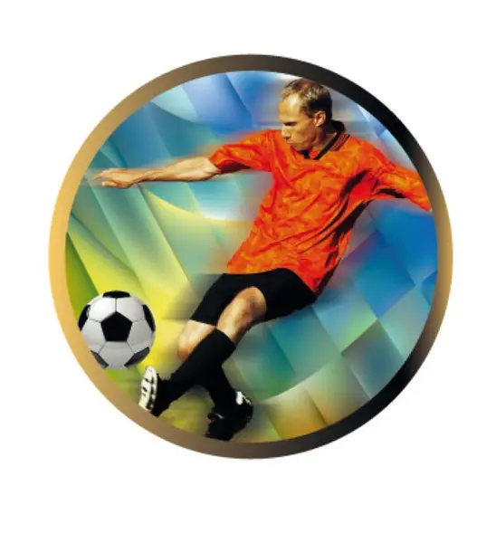Emblema pentru medalie cupa simbol Fotbal 50mm - Colorata