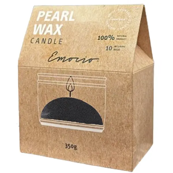 Emocio Pearl Wax Black lumanare 350 g