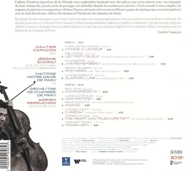 Emotions - Vinyl | Gautier Capucon