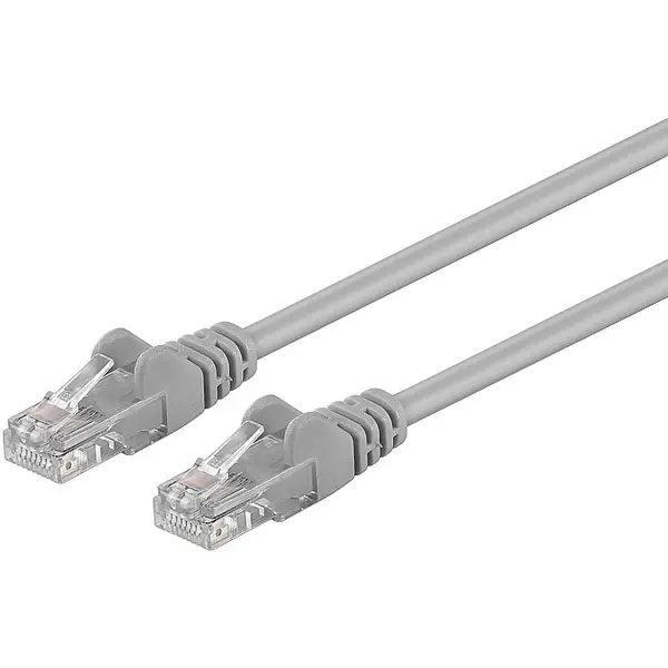 EMTEX Cablu Patchcord UTP EMTEX UTP-6A-10-G-EMT, RJ45-RJ45 Cat.6A, Protectie la incendiu LSZH, 24AWG, 10m, gri